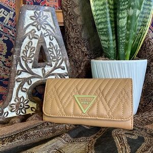 Guess tan & gold wallet